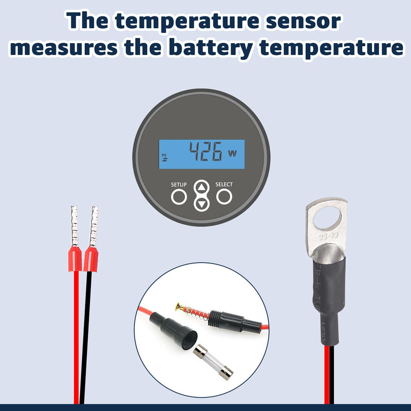 [Australia - AusPower] - Temperature Sensor Compatible with Victron Energy for BMV-702/712 – Battery Monitor Accessory, Compatible with Victron BMV-712 & BMV-702, Enhances Charging Accuracy 