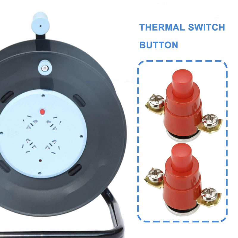[Australia - AusPower] - The Lord of the Tools Thermal Switch 56°C 250V 16A/10A Self-Resetting Thermal Switch for Cable Reel Drum Cable Replacement Part Wire Trays Mobile Sockets Pack of 2 