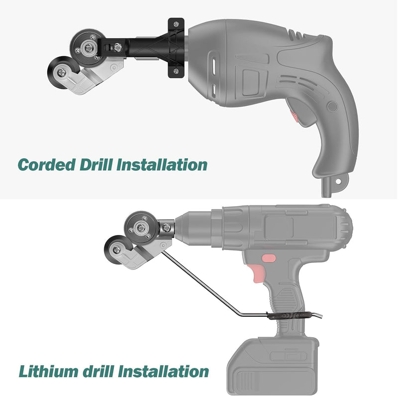 [Australia - AusPower] - Innovative Electric Drill Plate Cutter - Versatile Metal Shears Attachment for Effortless Cutting of Various Metals - High Precision, High Efficiency, Where Professionalism Meets Innovation 