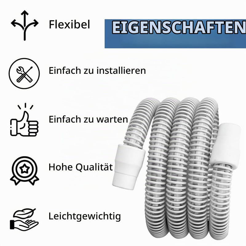 CPAP Hose 180 cm Universal Ventilation Hose Breathing Device Hose Plastic Ventilation Device Accessories 22 mm Hose Connection