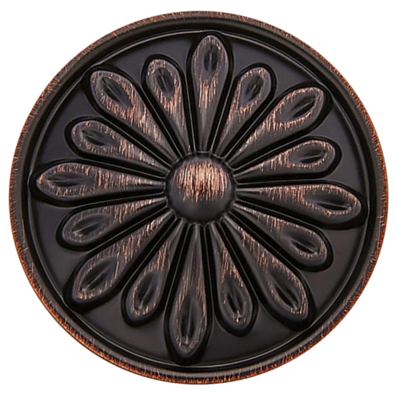 10Pcs Flower Cabinet Knobs 1-1/4 Inch ORB Knobs Hardware for Kitchen Drawer | 31mm Funky Oil Rubbed Bronze Cabinet Knobs for Kitchen Bathroom,TV Cabinets Decorative Knobs and Drawers Cabinet Hardware Oil Rubbed Bronze Knobs 10