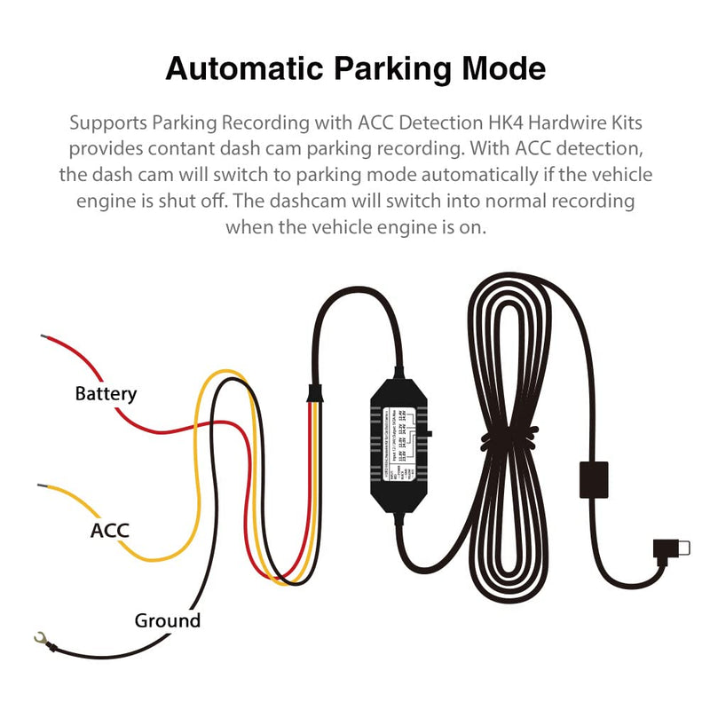 [Australia - AusPower] - VIOFO HK4 Hardwire Kit with 8pcs Full Set Circuit Fuse Tap, Type-C Port, for A119MINI /A119MINI 2 /A229 Duo&Plus&PRO /T130 /WM1 /A139 /A139Pro Dash Cam HK4+8PCS Full Set Fuse 
