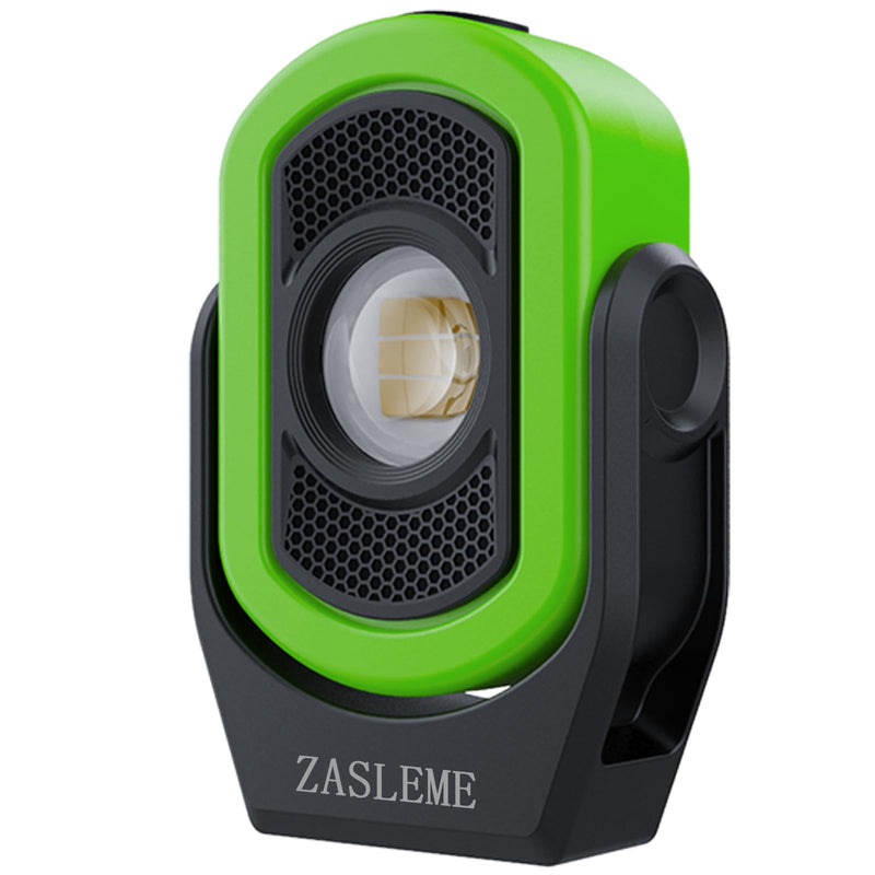 Upgrade 780 Lumens Little Cyclopia LED Rechargeable Magnetic Work Light,Waterproof Grade IP65,Anti-drop Impact Resistance IK07,USB Rechargeable Work Lights for Mechanics Workshop Green