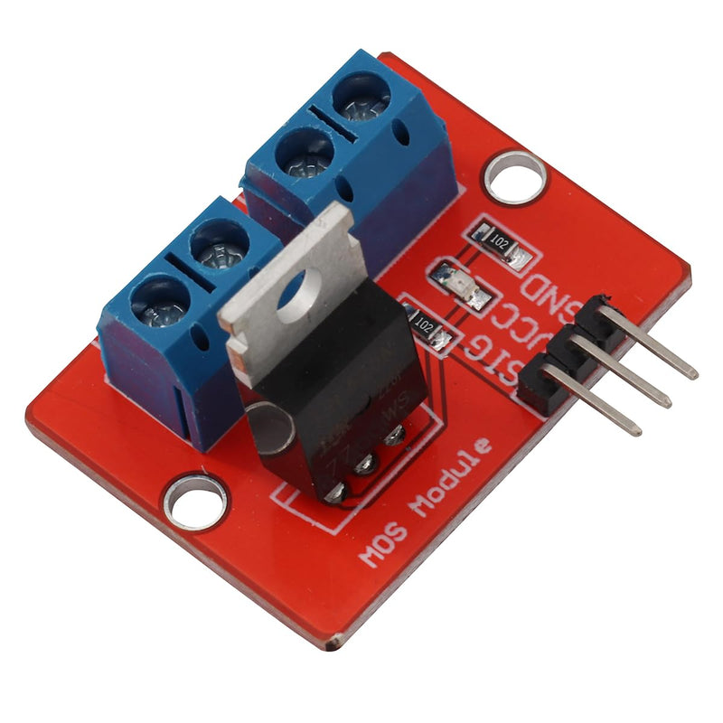 MOSFET Driver Module IRF520 Mos Tube Field Effect Tube Pack of 3 | Single chip drive module PWM output driver board module 0-24V for Arduino MCU ARM