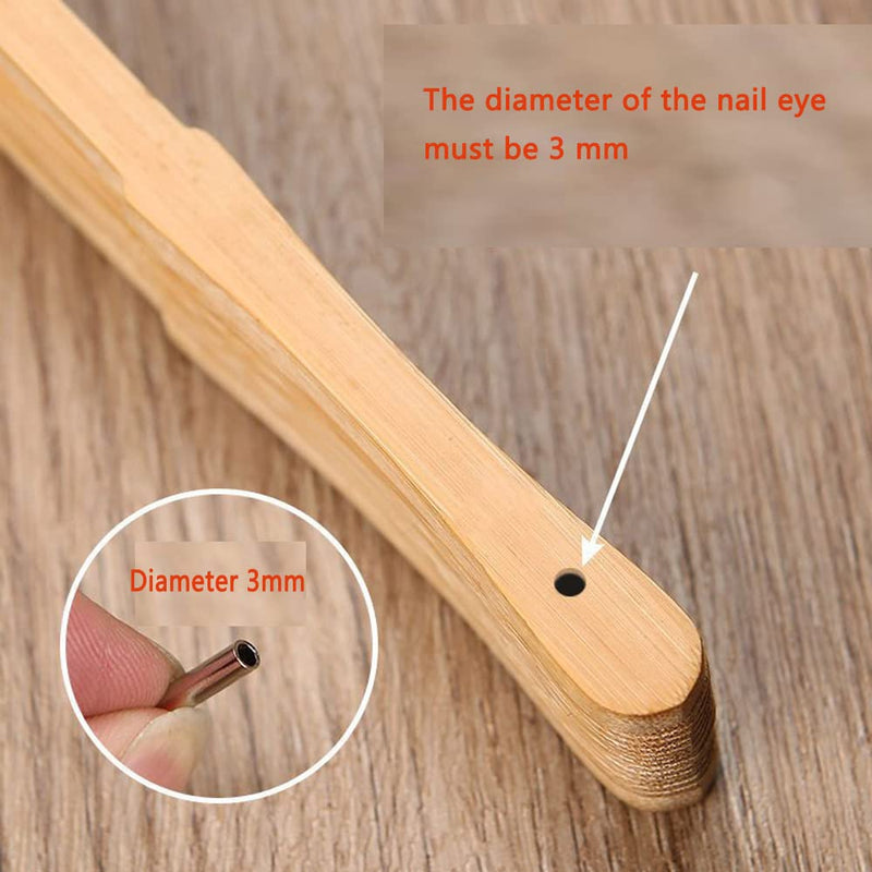 [Australia - AusPower] - 8 Pack Folding Fan Axle Rivet Nail Nut Repair Kit 35mm / 1.38in Handheld Fans Central Rotating Shaft Replacement Fastener for DIY Handmade Bamboo Paper Flower Foldable Hand Fan Accessories 35mm/1.38in 