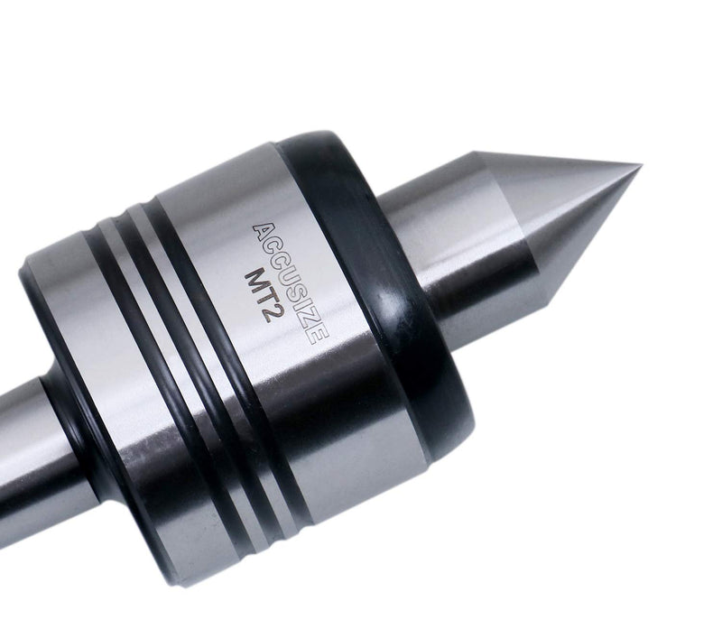 Accusize Industrial Tools MT2 Precision Medium Duty Live Center, Overall Length 5.83'', 0537-6436 | OAL 5.83", 0.0002" Accuracy, 300 lbs Max Weight, 3500 RPM