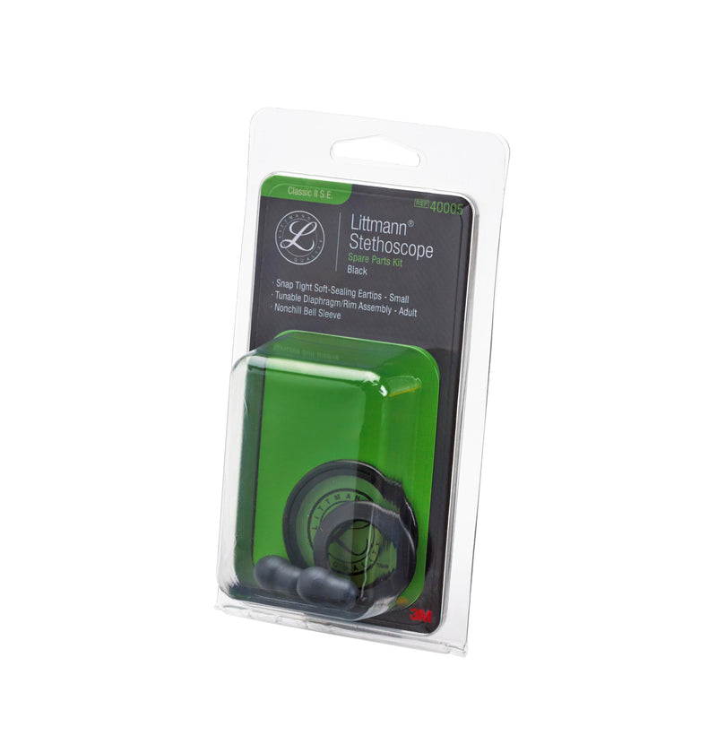 [Australia - AusPower] - 3M™ Littmann® Stethoscope Spare Parts Kit, Classic II S.E., Black, 40005 
