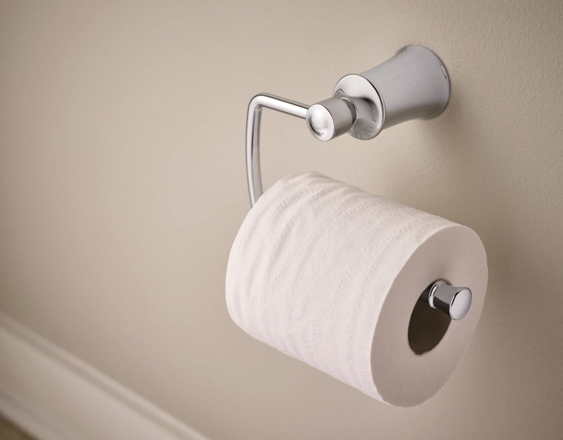 Moen YB2108CH Dartmoor Single Post Toilet Paper Holder, Chrome (Pack of 1)