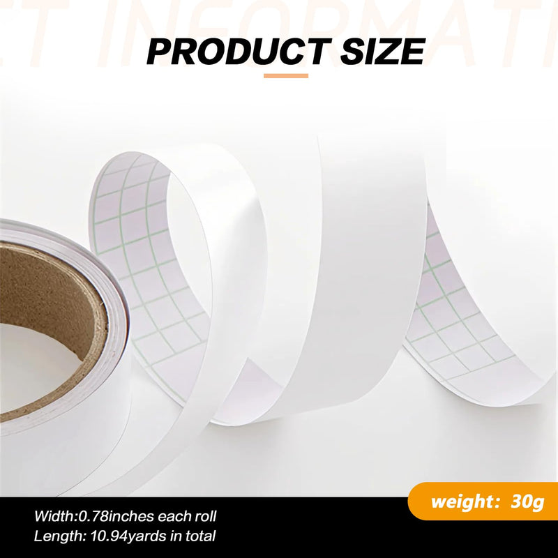QUUPY 20mm X 10m White Melamine Edge Banding Self-Adhesive Pre Glued Edging Repair Tape for Worktop Kitchen Cabinet Furniture Panels Restoration
