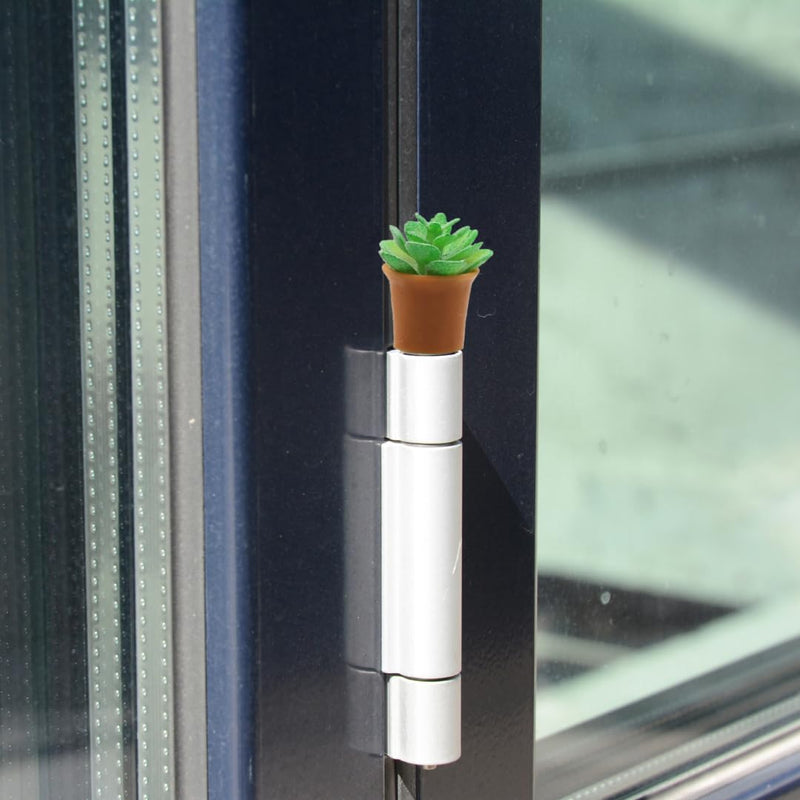 [Australia - AusPower] - Door Hinge Heads Decorative Topper - Succulent Hinge Head Magnet Set of 6 - Potted Plant Door Hinge Head Home Decoration 
