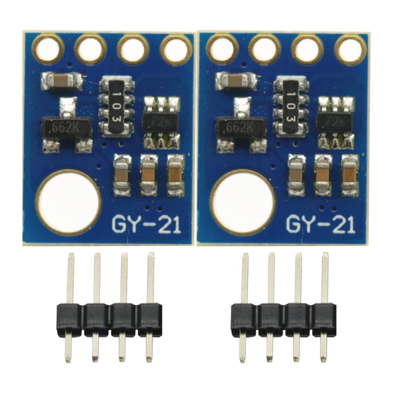 [Australia - AusPower] - 2PCS HTU21 IIC/I2C Digital Temperature Humidity Sensor Breakout Board Module 3V-5V 