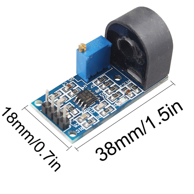 [Australia - AusPower] - DAOKI 5 pcs 5A Current Transformer ZMCT103C AC Sensor Single Phase Current Transformer Module Current Sensor AC Active Output Onboard Precision with Dupont Line for Arduino 5A/5mA 
