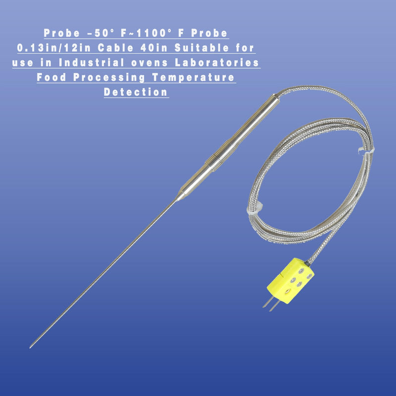 [Australia - AusPower] - 2 Pieces TL1915SL Type K Thermocouple, Probe Length 0.06in/ 6in thermocouple Probe 