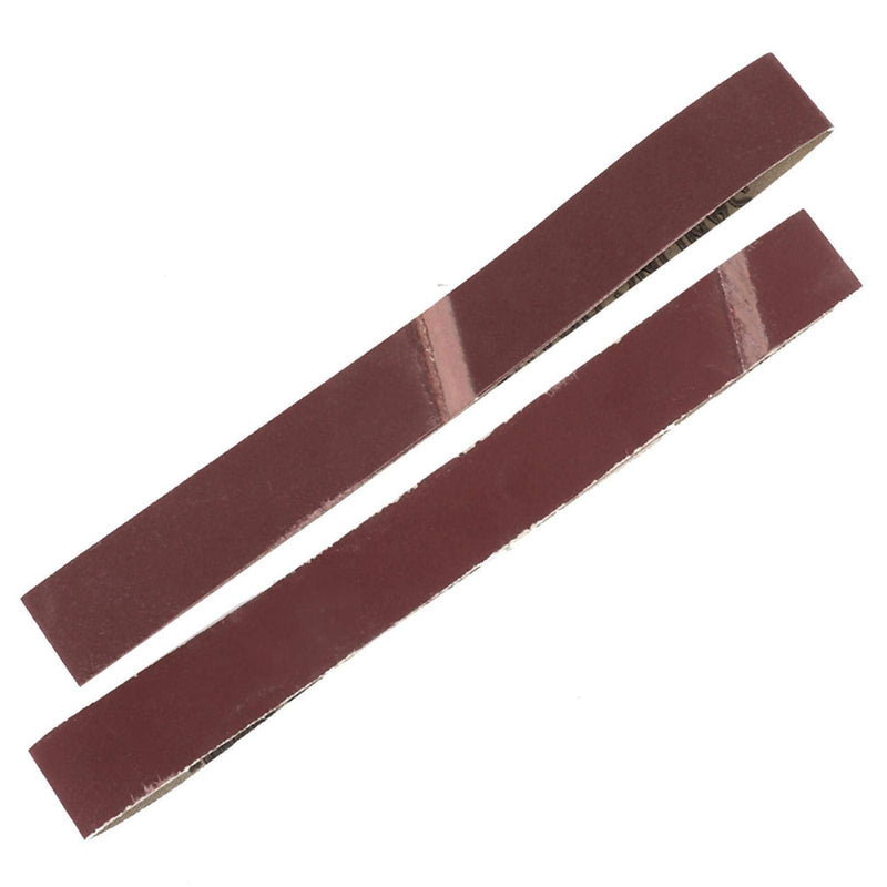 Pack of 10 Sandpaper, 1000 Sanding Belts Glass Polishing Tape for Sanding and Deburring Sand (30 x 533 mm)