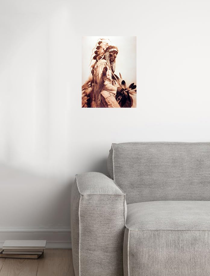 Impact Posters Gallery Native American The Old Chief Cheyenne Wall Decor Art Print Poster Picture (16x20)