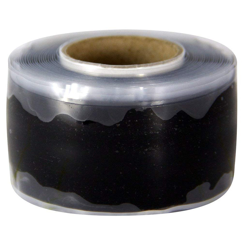 IPG Iron Grip Self-Fusing Silicone Tape, 1" x 10 ft, Black (Single Roll)