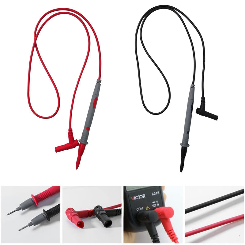 [Australia - AusPower] - Test Leads Kits for Multimeter Meter Electrical Alligator Clip Probes 1000V 20A 
