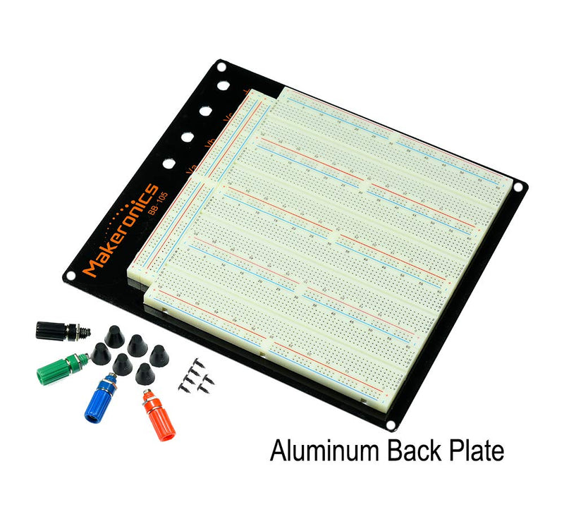 [Australia - AusPower] - 3220-Point Solderless Breadboard Black 
