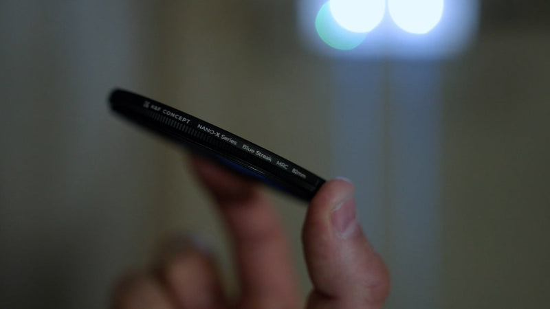 K&F CONCEPT 49mm Blue Streak Lens Spaced Effect Filter