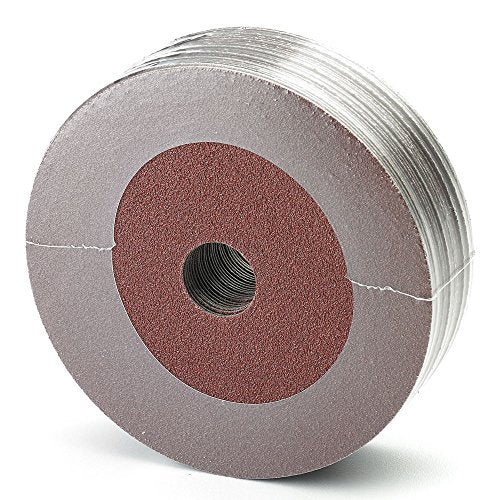 Mercer Abrasives 5-inch 80-grit aluminum oxide resin fiber abrasive disc with 7/8-inch center hole