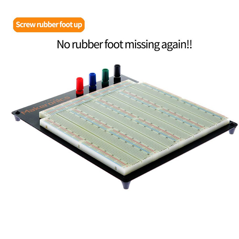 [Australia - AusPower] - 3220-Point Solderless Breadboard Black 