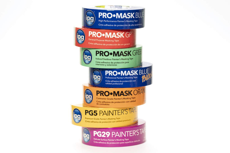 IPG ProMask Blue with BLOC-It, Premium 14-Day Masking Tape, 0.70" x 60 yd, Blue, (Single Roll) .70" x 60 yd Single Roll