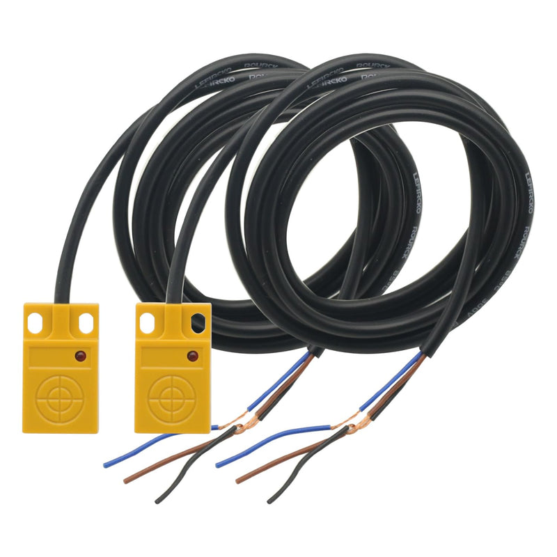[Australia - AusPower] - 2PCS Inductive Proximity Sensor DC 6-36V 5mm 3 Wire Inductive Proximity Sensor Detection Switch NPN Module 