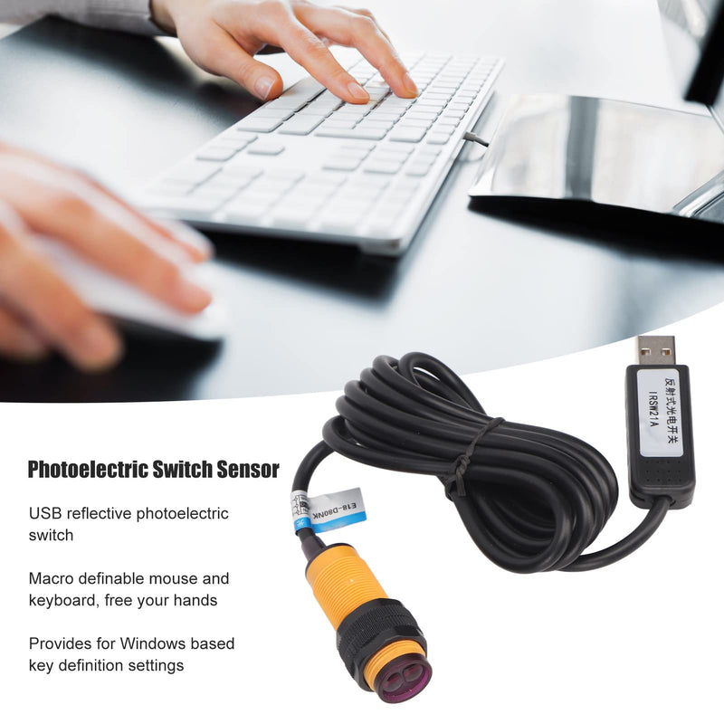 [Australia - AusPower] - Infrared Photoelectric Switch Obstacle Avoidance Sensor Module, USB Photoelectric Sensor, for Games, Offices, Recording Studios 