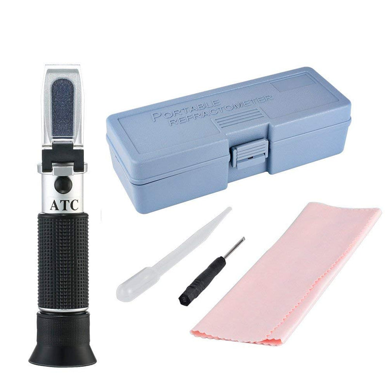 [Australia - AusPower] - Honey Refractometer with ATC, Hobein Refractometer for Honey Moisture, Brix and Baume, 3-in-1 Uses, 58-90% Brix Scale Range Honey Moisture Tester, Ideal for Honey, Maple Syrup, Molasses, Bee Keeping 