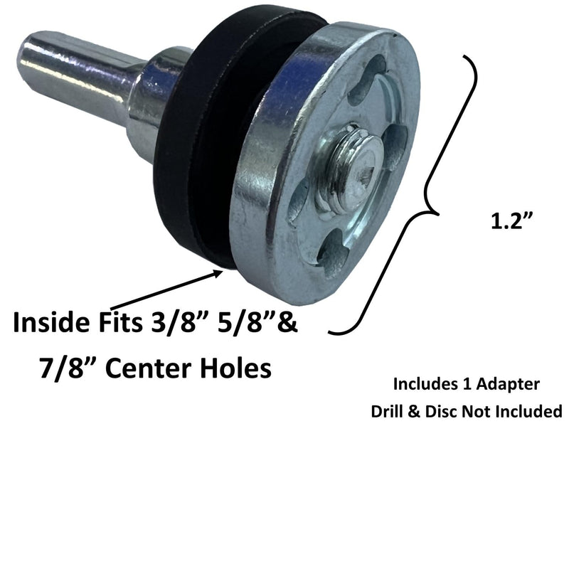 [Australia - AusPower] - Keyfit Tools U.S.A. Drill Adapter for 3/8" 5/8" & 7/8" Arbor Grinding Discs & Abrasive Cut Off Wheels Precisely Converts Your Angle Grinder Discs to Drill Power Fits Standard Size Holes 