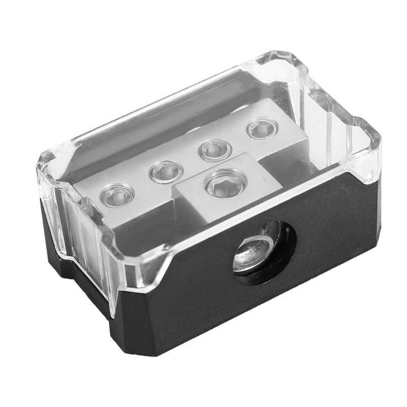 [Australia - AusPower] - Power Distribution Block, Audio 4 Way Power Supply Distribution Trolley 1 x 0GA In 4 x 4GA Out Block Splitter 