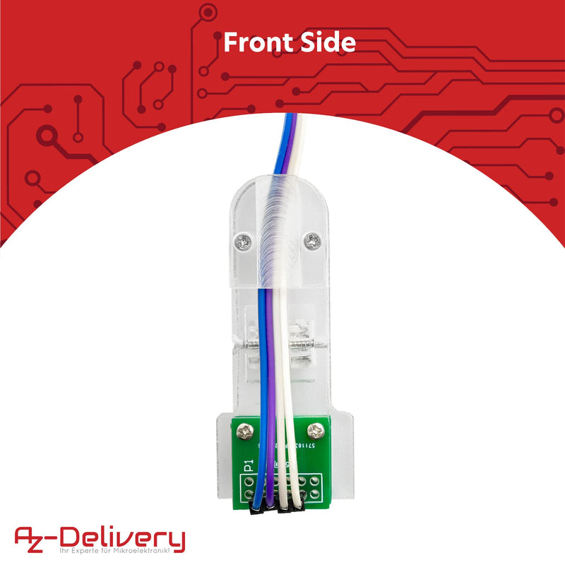 AZDelivery 4 Pin Programmer I2C Module Test Tool PCB Terminal 1 x 4P Gold-Plated Pogo Pins