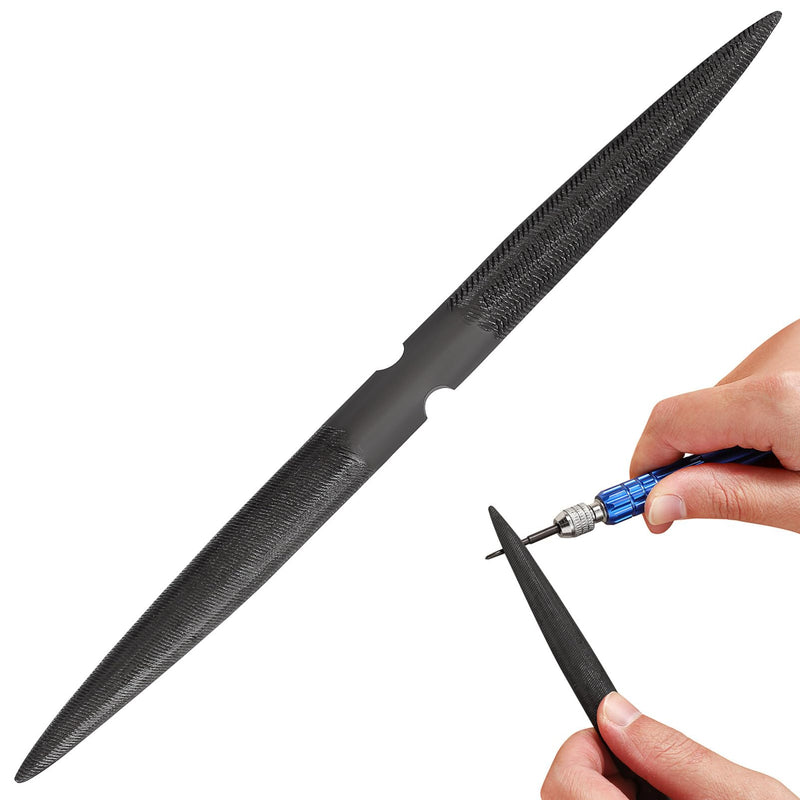 [Australia - AusPower] - Carving Wax File Carving File 6in Wax File Tool for Filing and Carving Fine Strength Semi Wax Files for Jewelry Casting Double Ended Half Round Wax Wood Joyeria Steel Portable Lima 