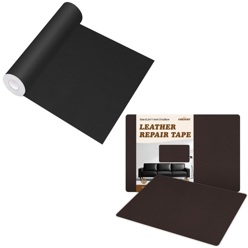 CHEIGHY Leather Repair Kit for Couches Self Adhesive Leather Repair Patch for Furniture Vinyl Repair Kit for Car Seats, Sofa, Office Chair, Belt, Jackets