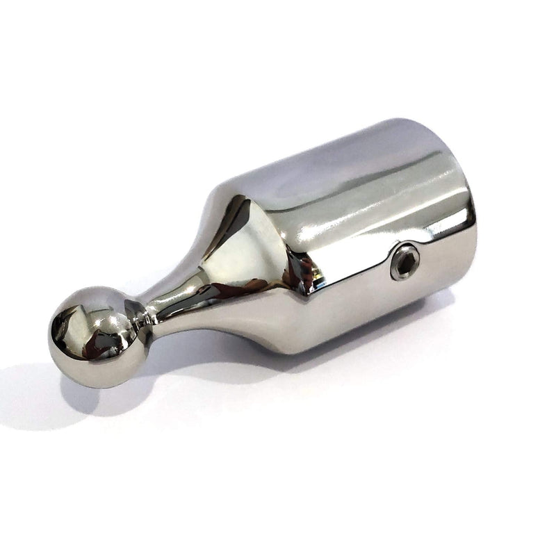Pair of 316SS Heavy Duty Bimini Top Stainless Steel End Ball 7/8" or 1" ID Marine Bimini Ball Top Fittings Marine Hardware 1" ID pair