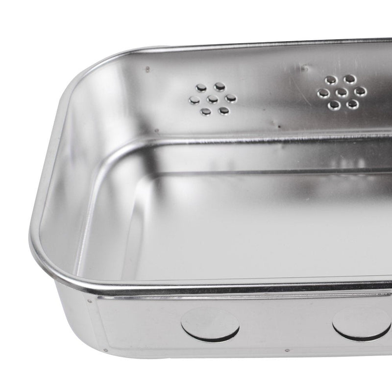 304 Stainless Steel Medical Sterilizer Box Surgical Instruments Storage Boxes for Professional Surgery, Veterinarians, Beauty Salon, Dentist Use (8 Inch (with Holes)