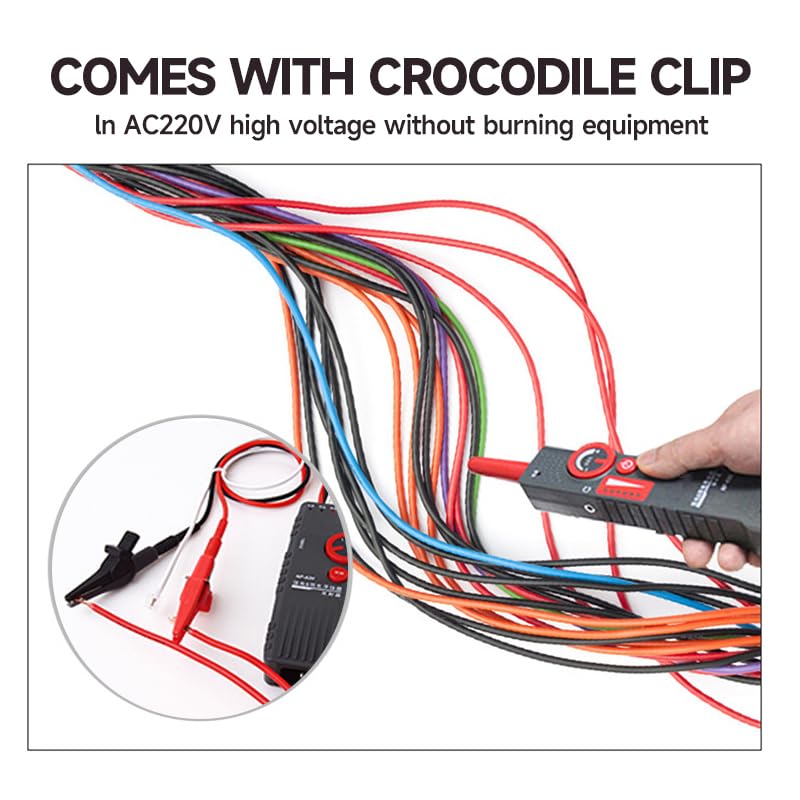 [Australia - AusPower] - Underground Wire Locator, Wire Tracer with Earphone, Anti-Interference Buried Wire Locator Cable Tester for Locating Breakage Cables & Wires Dog Fence Cables | Locate Wires 6.5 Ft Deep 