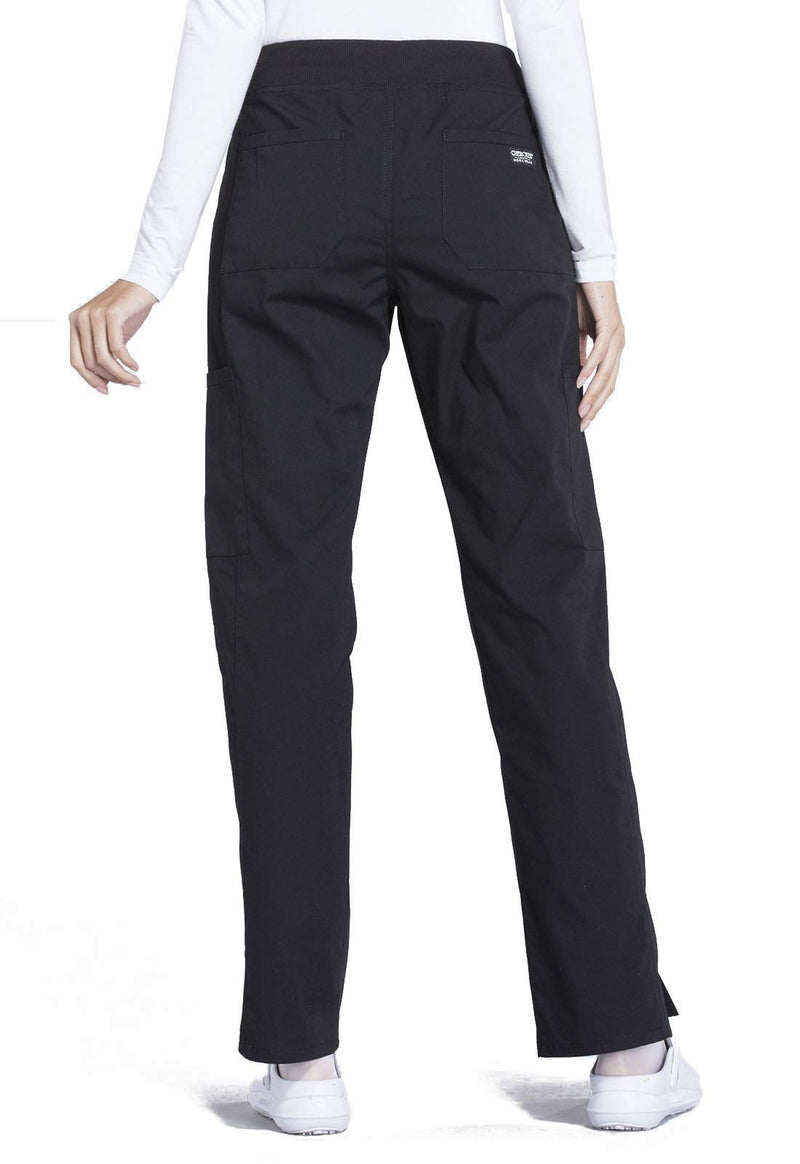 [Australia - AusPower] - Workwear Professionals Scrubs for Women Pull-On Cargo Pant, Soft Stretch WW170 Large Black 