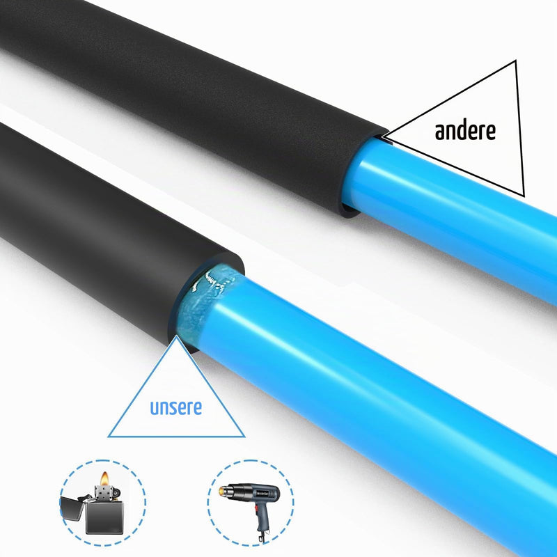 Mbsomnus Heat Shrink Tube with Adhesive 19.1 mm Heat Shrink Tube 3:1 (2 M) | Waterproof Heat Shrink Tubing Black Heat Shrink Tubing Roll Insulation Heat Shrink Tube for Cable Insulation 19.1mmx2m