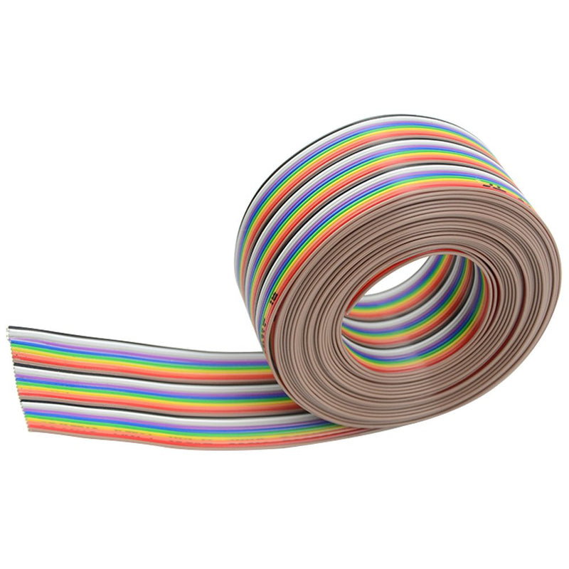 [Australia - AusPower] - XINGYHENG 30Pin Wire Rainbow Color Flat Ribbon IDC Wire Cable(16ft/5m 30Wire) 