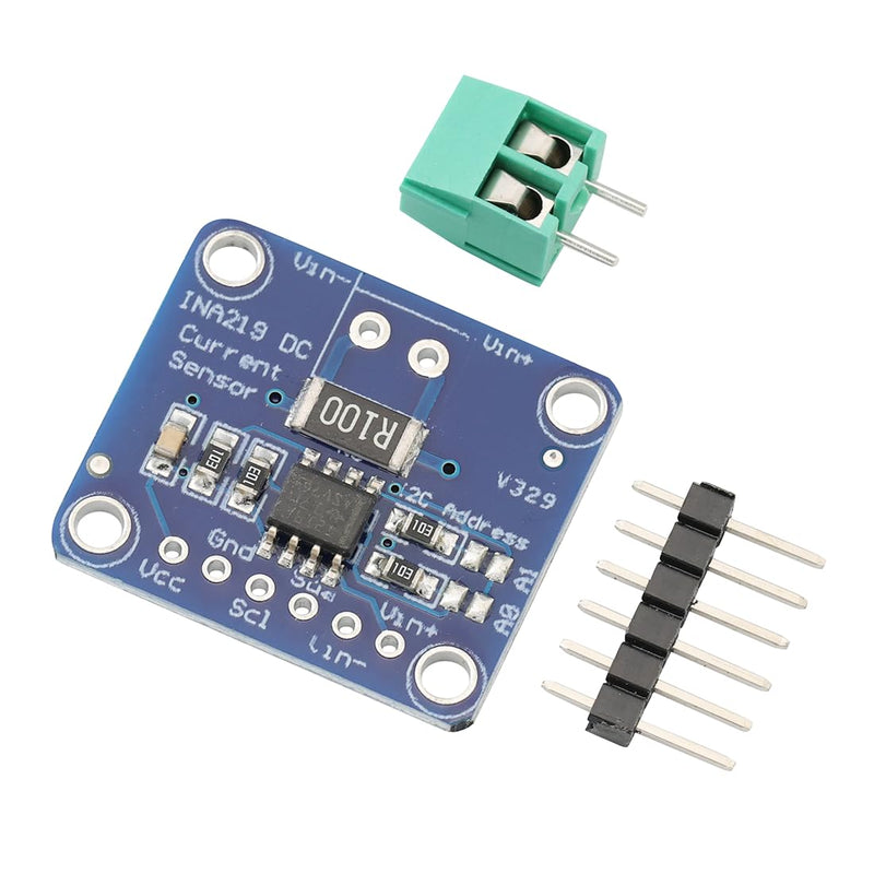 INA219 Bidirectional DC Current Monitoring Sensor with I2C Interface, 3-5.5V Zero Point Drift Performance Monitor Breakout Module for Arduino (Pack of 2)