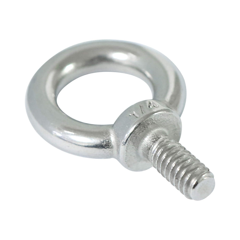 [Australia - AusPower] - 1/4" UNC Lifting Shoulder Eye Bolts, Marine Grade 316 Stainless Steel Threaded Nut Fastener, 4 Packs 1/4"-20X1/2" 