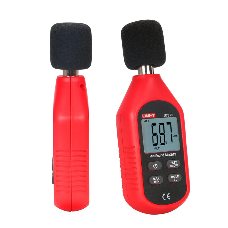 [Australia - AusPower] - UT353 Mini Sound Level Meters, Digital Decibel Meter 30-130dB Audio Noise Volume Measure Device with Backlight LCD Display 