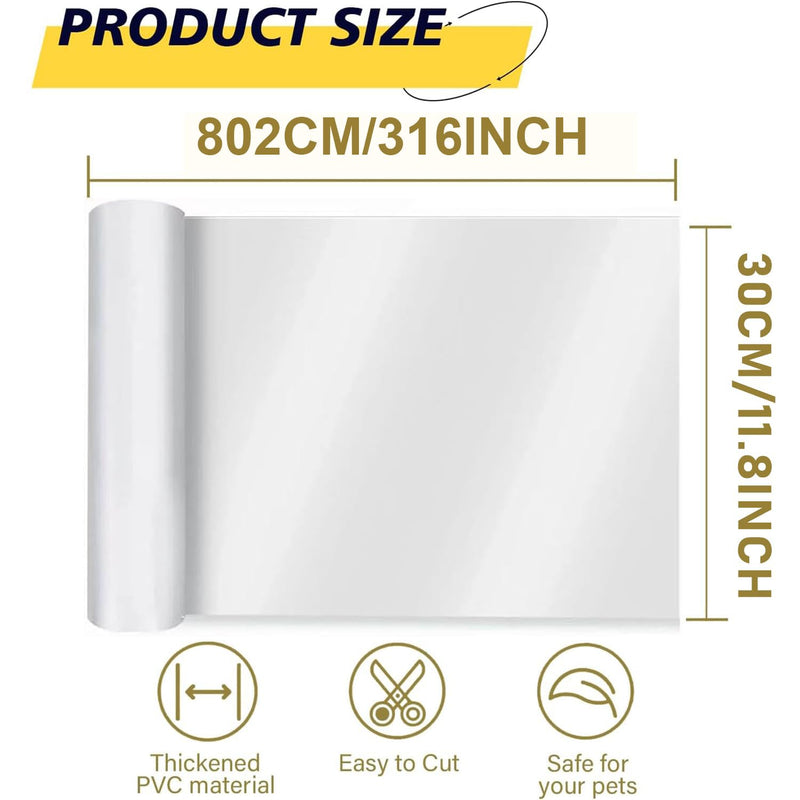 yongjoy Anti-Cat Scratch Furniture Protector, Flexible Sticky Couch Corner Guard, Thicken Vinyl Cat Scratch Tape (316" x 11.8") 316" x 11.8"