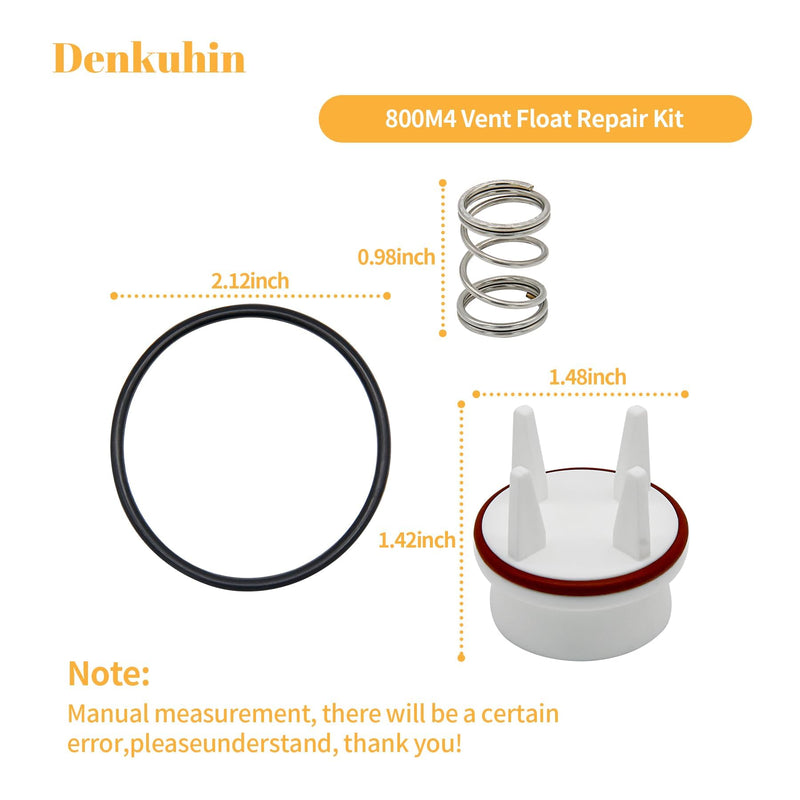 800M4 Vent Float Repair Kit Compatible with Watts 1 inch 800QT Backflow Valve, Fit for 1" Pressure Vacuum Breaker, Repalce 0887715 887715 RK 800M4-FR-V1 (2/Pack)