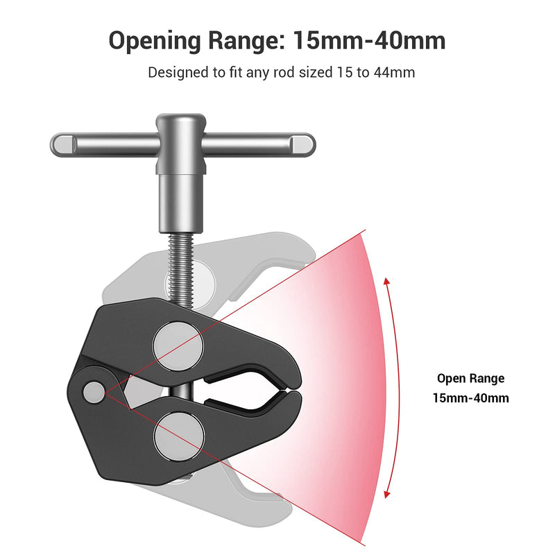 [Australia - AusPower] - SmallRig Clamp w/ 1/4" and 3/8" Thread and 9.8 Inches Adjustable Friction Power Articulating Magic Arm with 1/4" Thread Screw for LCD Monitor/LED Lights - KBUM2732B 