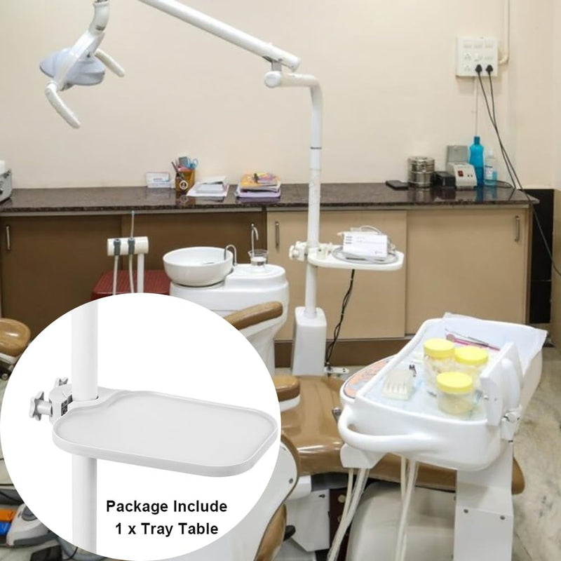 [Australia - AusPower] - Pole Post Mount Shelf Tray Table for Dental Clinic & Lab Replacement, Adjustable 