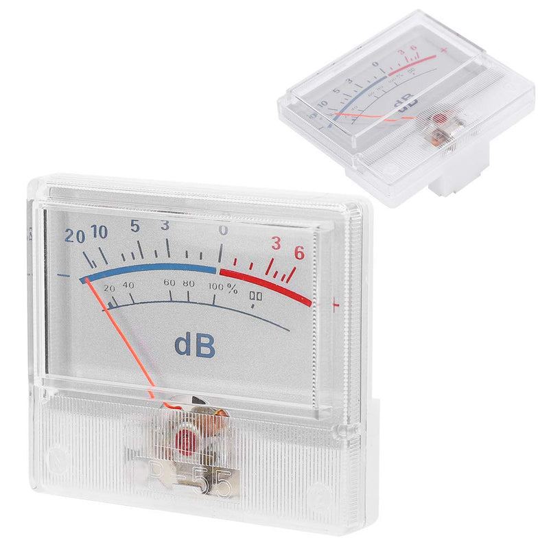[Australia - AusPower] - Walfront VU Meter Power Amplifier High Precision DB Meter for Mixer Recording Studio Audio Testing Tool with Pointer Dial -20 to +6dB 