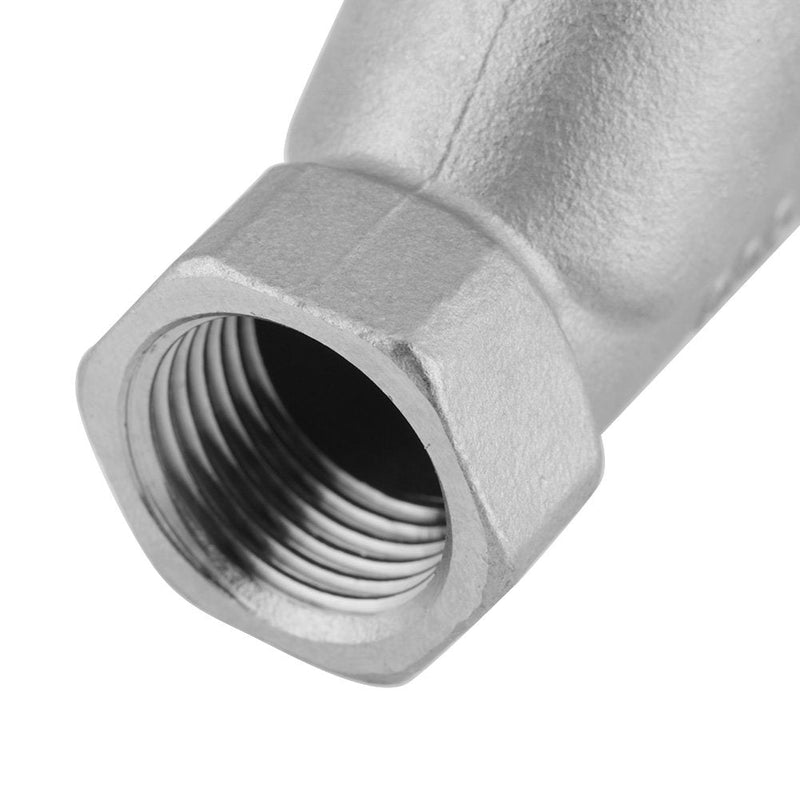 [Australia - AusPower] - Y Strainer, DN15 1/2 Inch PT Thread Stainless Steel Y Filter Strainer Pump Filter for Water Gas, 7 × 6 × 2.5 cm 
