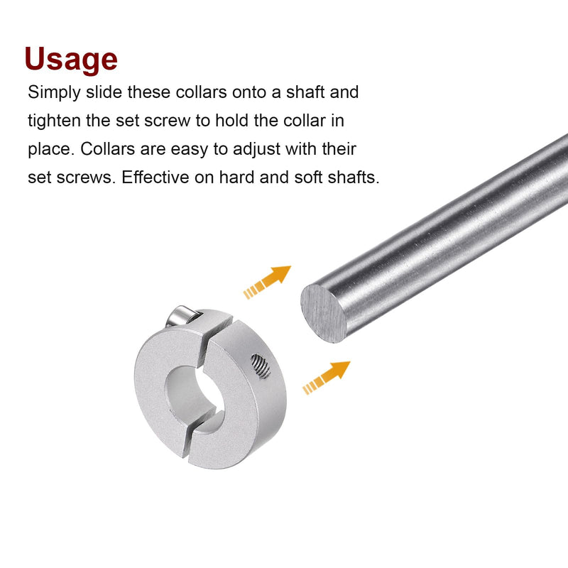 [Australia - AusPower] - HARFINGTON 2pcs Double Split Shaft Collar for 16mm Shaft Set Screw Clamp-On Collars, 35mm OD, 12mm Width, for Stoppers, Position, Hold Timing Pulleys, Machine Tools, Industry, Anodization 16mm Bore 